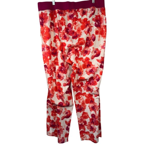 Cacique Women’s Pajama Set Fuchsia & Floral 18/20 Cotton Blend Relax Fit Good - Picture 7 of 8